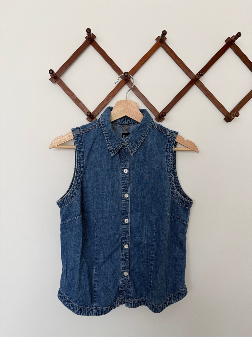 Vintage GAP 100% Cotton Denim Top - Size M